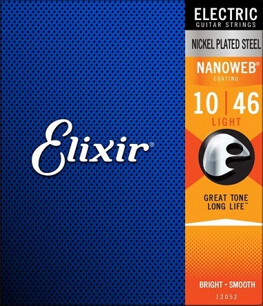 Elixir Nanoweb Light 10-46 Struny do gitary elektrycznej