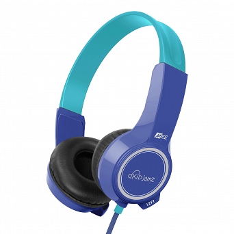 MEE Audio KidJamz 2 niebieskie - słuchawki nauszne dla dzieci z limiterem