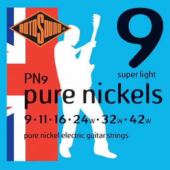 RotoSound PN9 pure nickels 9-42 Struny do gitary elektrycznej