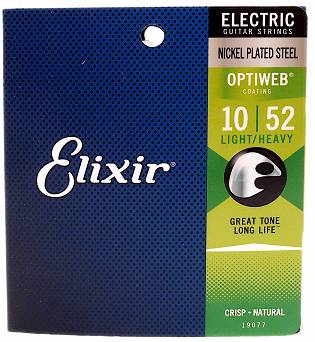 Elixir Optiweb Light/Heavy 10-52 Struny do gitary elektrycznej