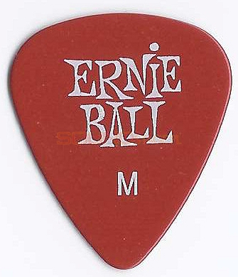Kostka do gitary Ernie Ball Medium 0.72 czerwona