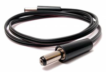 Standardowy kabel do efektów gitarowych DC (5,5/2,1) wtyk prosty/prosty