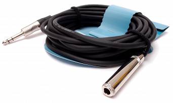 Adam Hall Cables K4 BOV Przedłużacz słuchawkowy gniazdo jack stereo 6,3 mm – wtyczka jack stereo 6,3 mm