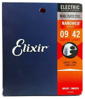 Elixir Nanoweb Super Light 9-42 Struny do gitary elektrycznej