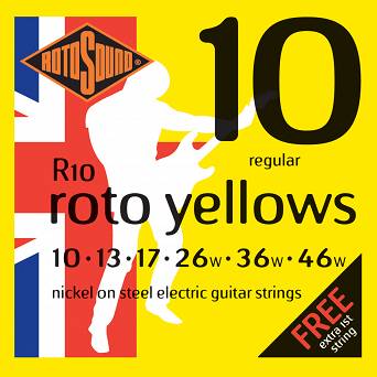 RotoSound R10 roto yellows 10-46 Struny do gitary elektrycznej
