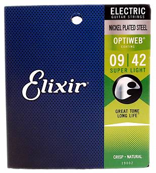 Elixir Optiweb Super Light 9-42 Struny do gitary elektrycznej