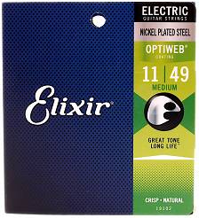 Elixir Optiweb Medium 11-49 Struny do gitary elektrycznej