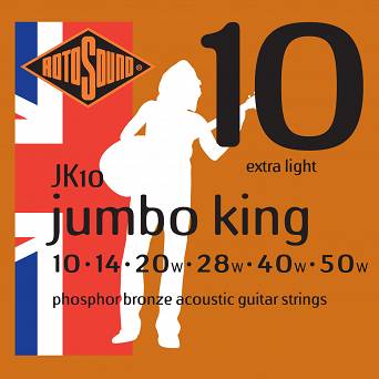 RotoSound JK10 jumbo king 10-50 Struny do gitary akustycznej