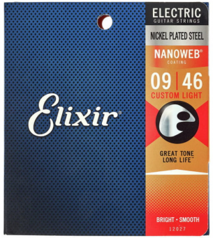 Elixir Nanoweb Custome Light 9-46 Struny do gitary elektrycznej